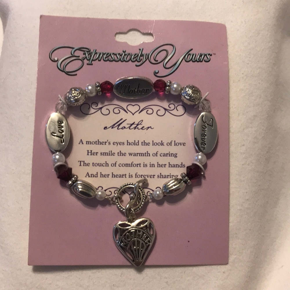 Expressively yours “mother” beaded bracelet NWT